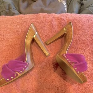 Jimmy Choo purple heels. Size 40 (US size 9). Used, no bag or box.